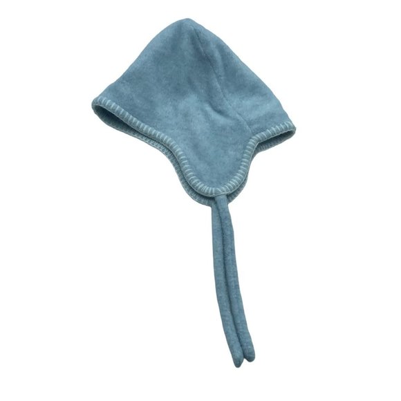 Baby Baby Infant Blue Bear Overalls Winter Stocking Beanie Cap Hat 2-6 months - Picture 4 of 9